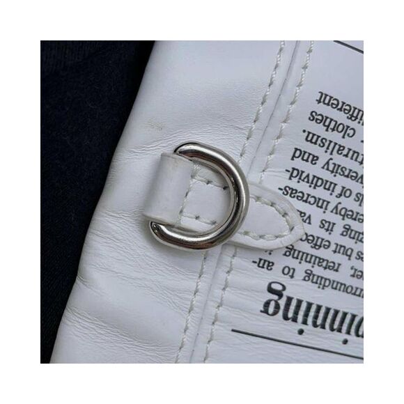 Pre Loved Louis Vuitton Newspaper Print Clutch Bag Women White - Picture 7 of 8